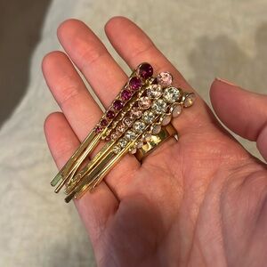 Jeweled Barrette Set